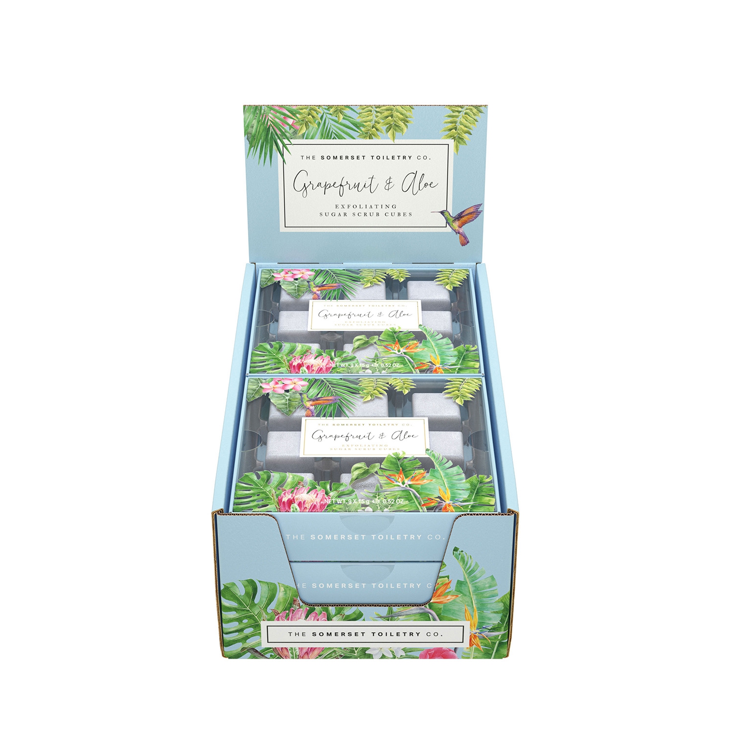 Leaf-Grapefruit & Aloe - Exfoliating Sugar Scrub Cubes Leaf-Grapefruit & Aloe - Exfoliating Sugar Scrub Cubes