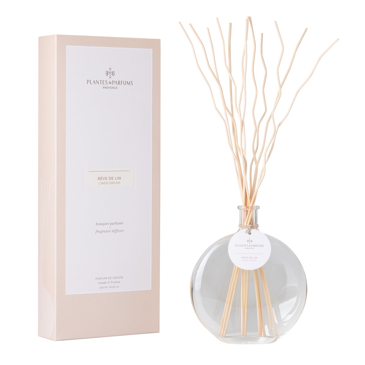 Linen Dream/Rêve de Lin - Reed Diffuser Set 500 ml Linen Dream/Rêve de Lin - Reed Diffuser Set 500 ml