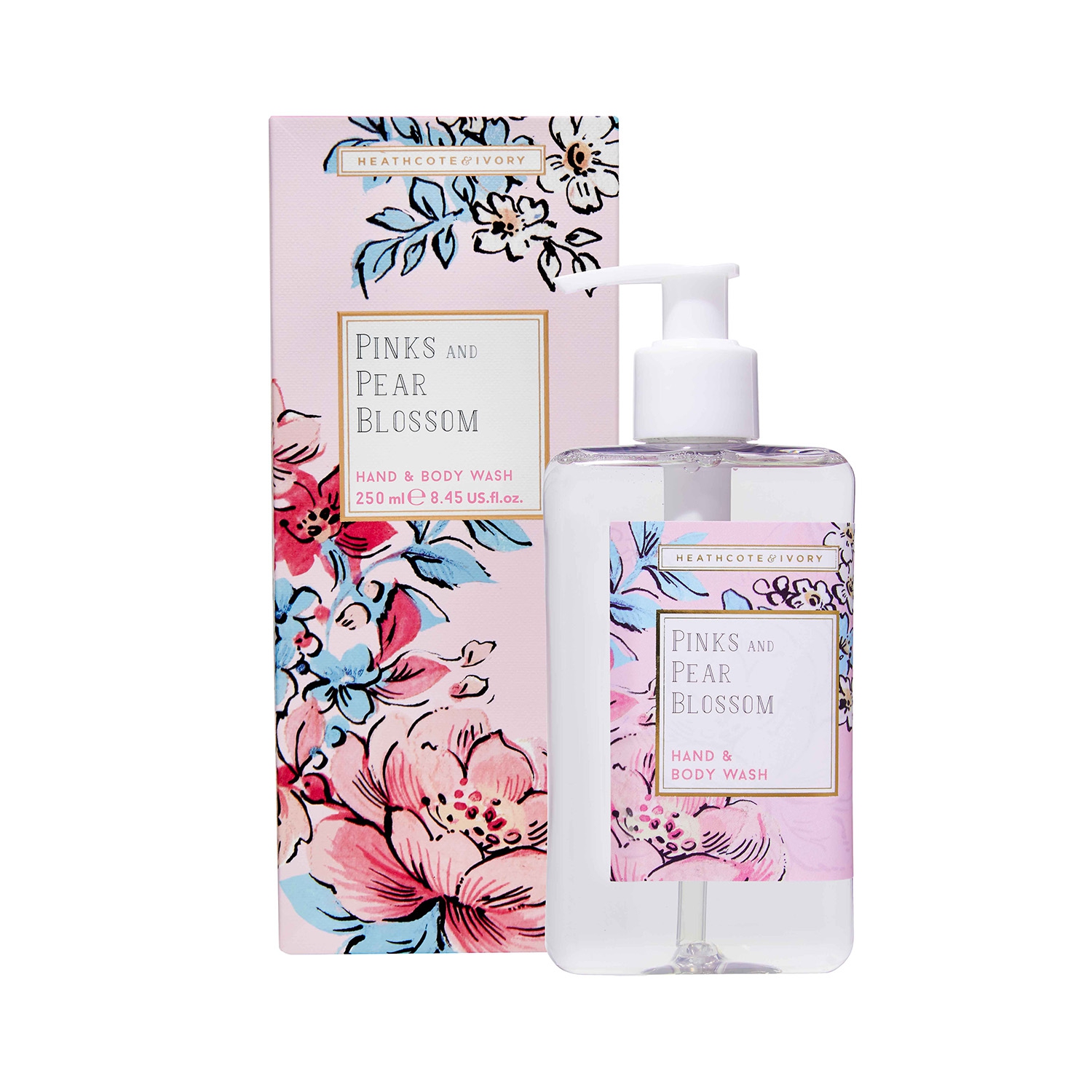 Florals - Pinks & Pear Blossom - Hand & Body Wash 250ml Florals - Pinks & Pear Blossom - Hand & Body Wash 250ml