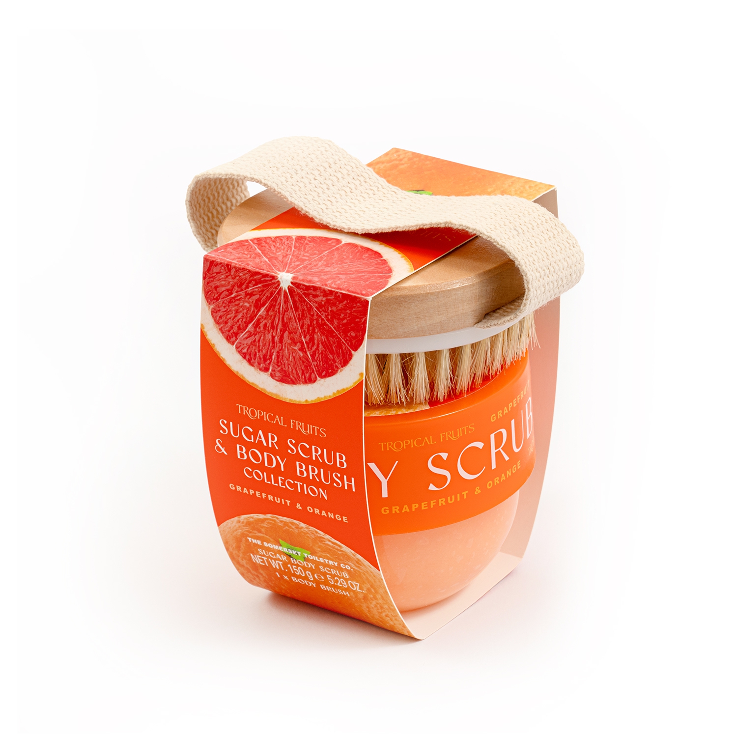 Grapefruit & Orange - Körperpeeling mit Massagebürste Grapefruit & Orange - Körperpeeling mit Massagebürste