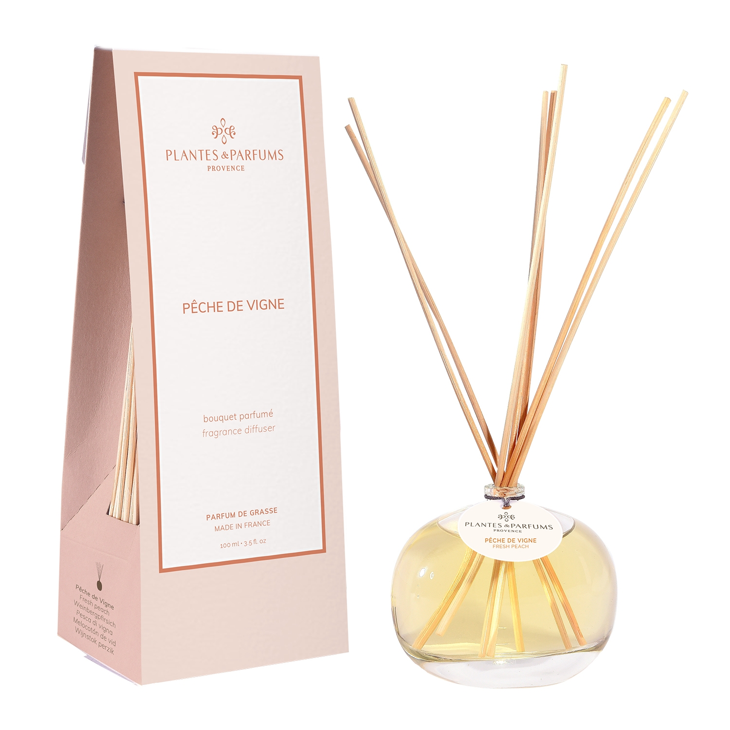Fresh Peach/Pêche de Vigne - Reed Diffuser Set Fresh Peach/Pêche de Vigne - Reed Diffuser Set