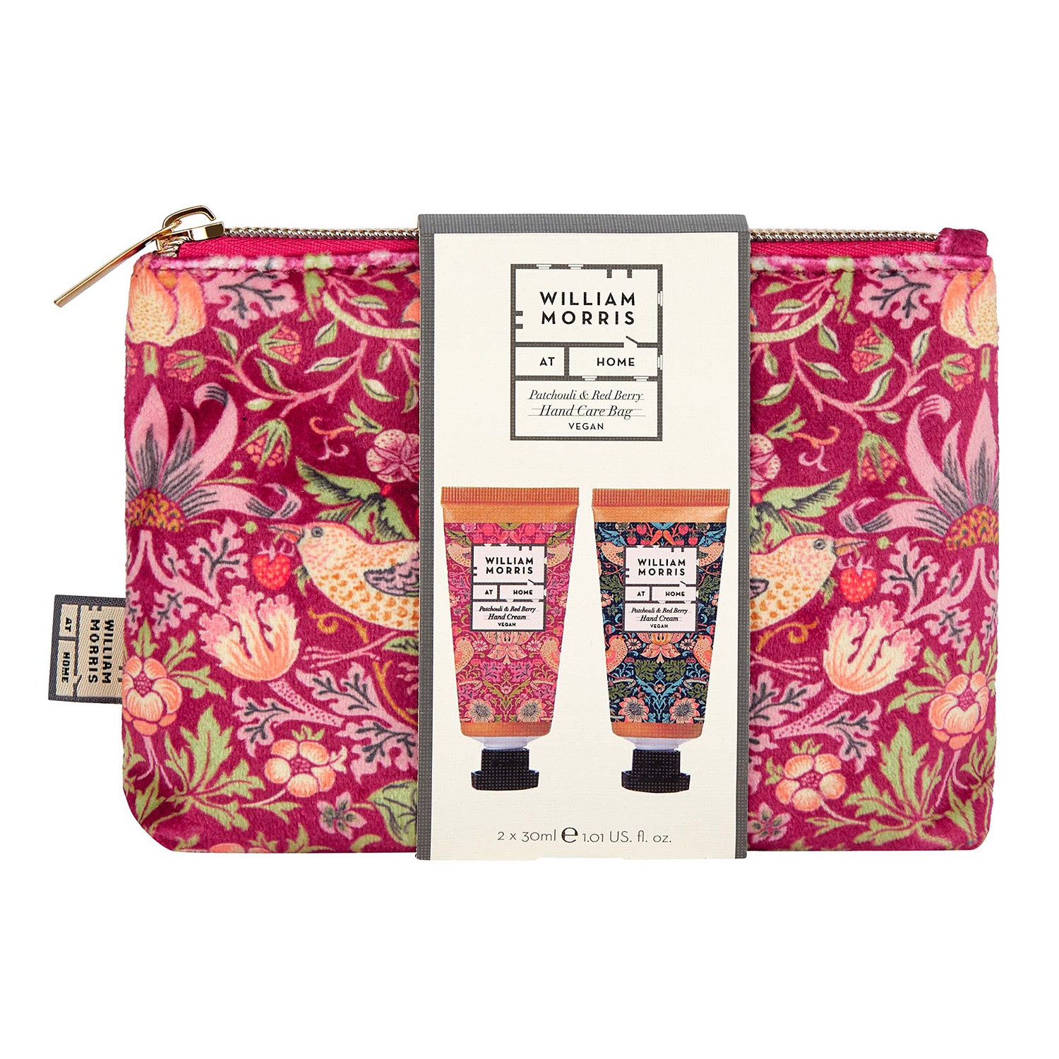Strawberry Thief - Handpflege Set in Kosmetiktasche Strawberry Thief - Handpflege Set in Kosmetiktasche