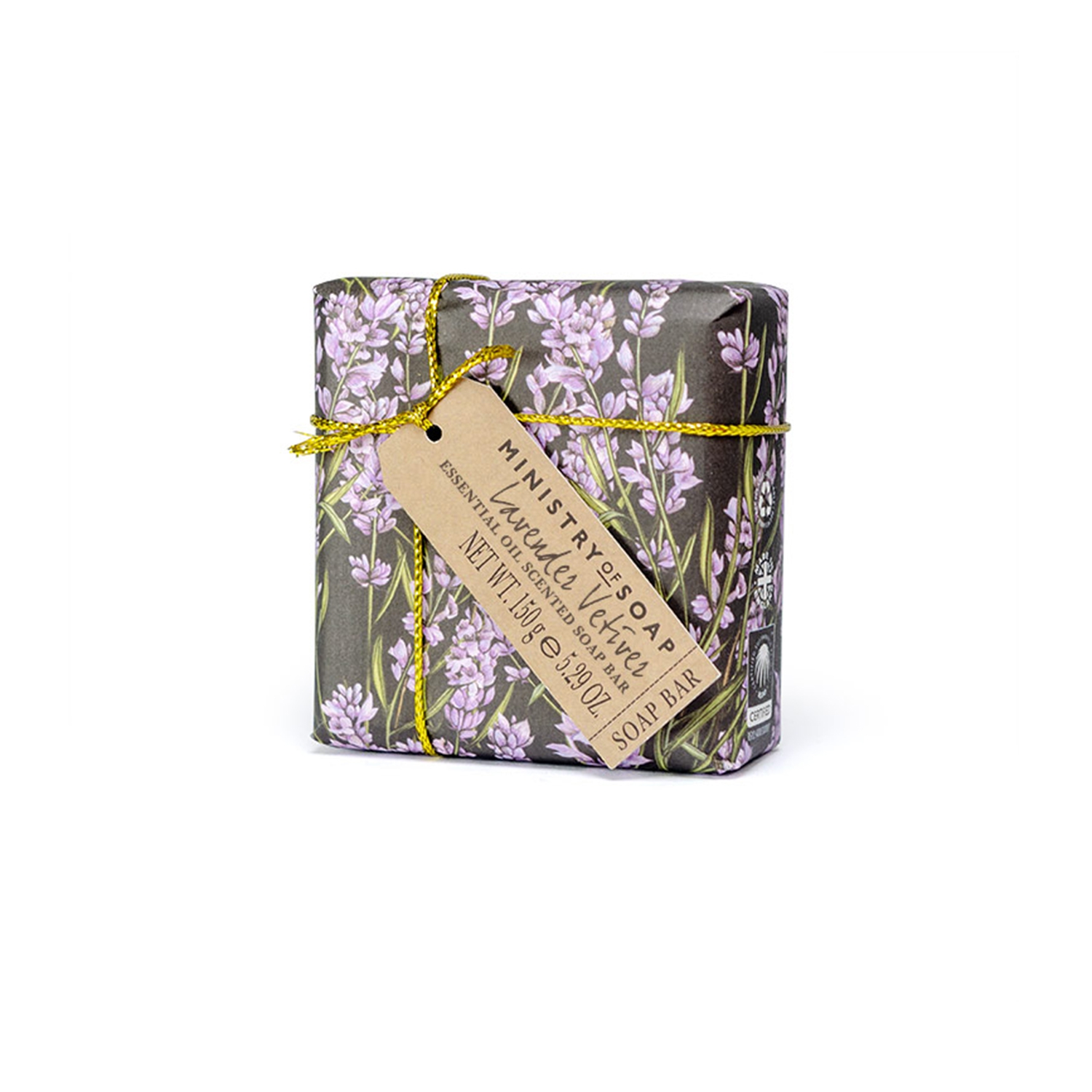 Lavender & Vetiver - Natural Parcel Soap - Duftseife
