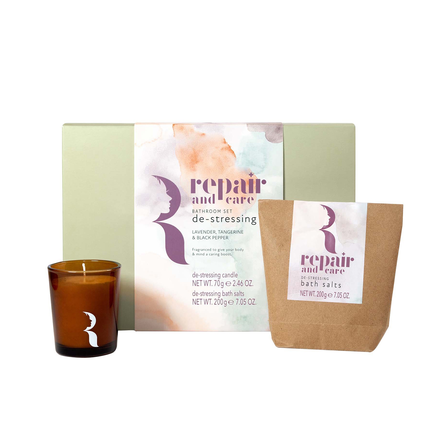 Repair De-Stressing Bathroom Set - Black Pepper, Tangerine & Lavender Repair De-Stressing Bathroom Set - Black Pepper, Tangerine & Lavender