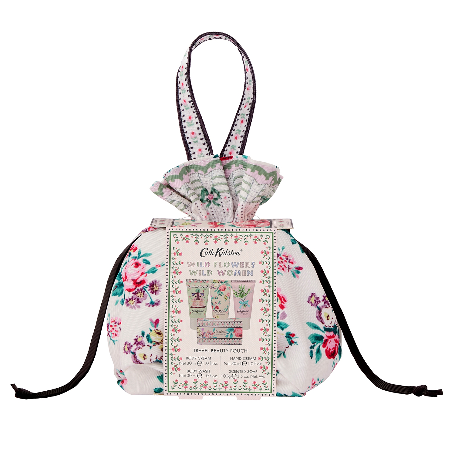 Cath Kidston Wild Flowers Wild Women - Travel Beauty Pouch - Reiseset