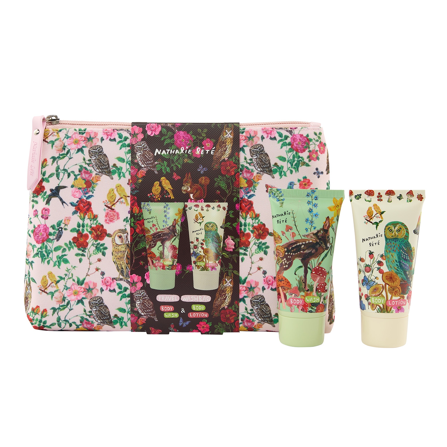 Forest Folk - Kosmetiktasche mit Duschgel & Körperlotion Forest Folk - Kosmetiktasche mit Duschgel & Körperlotion