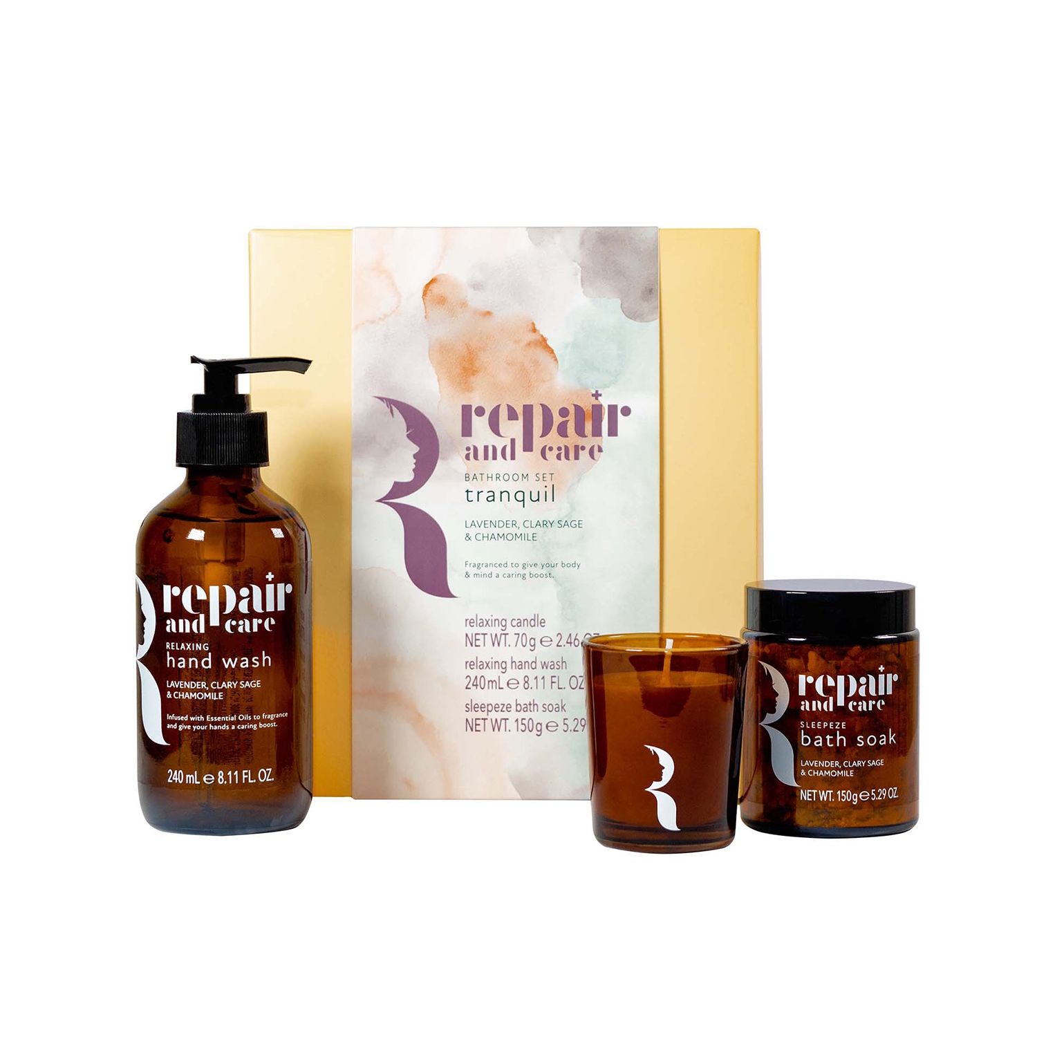 Repair Tranquil Bathroom Set - Lavender, Clary Sage & Chamomile Repair Tranquil Bathroom Set - Lavender, Clary Sage & Chamomile