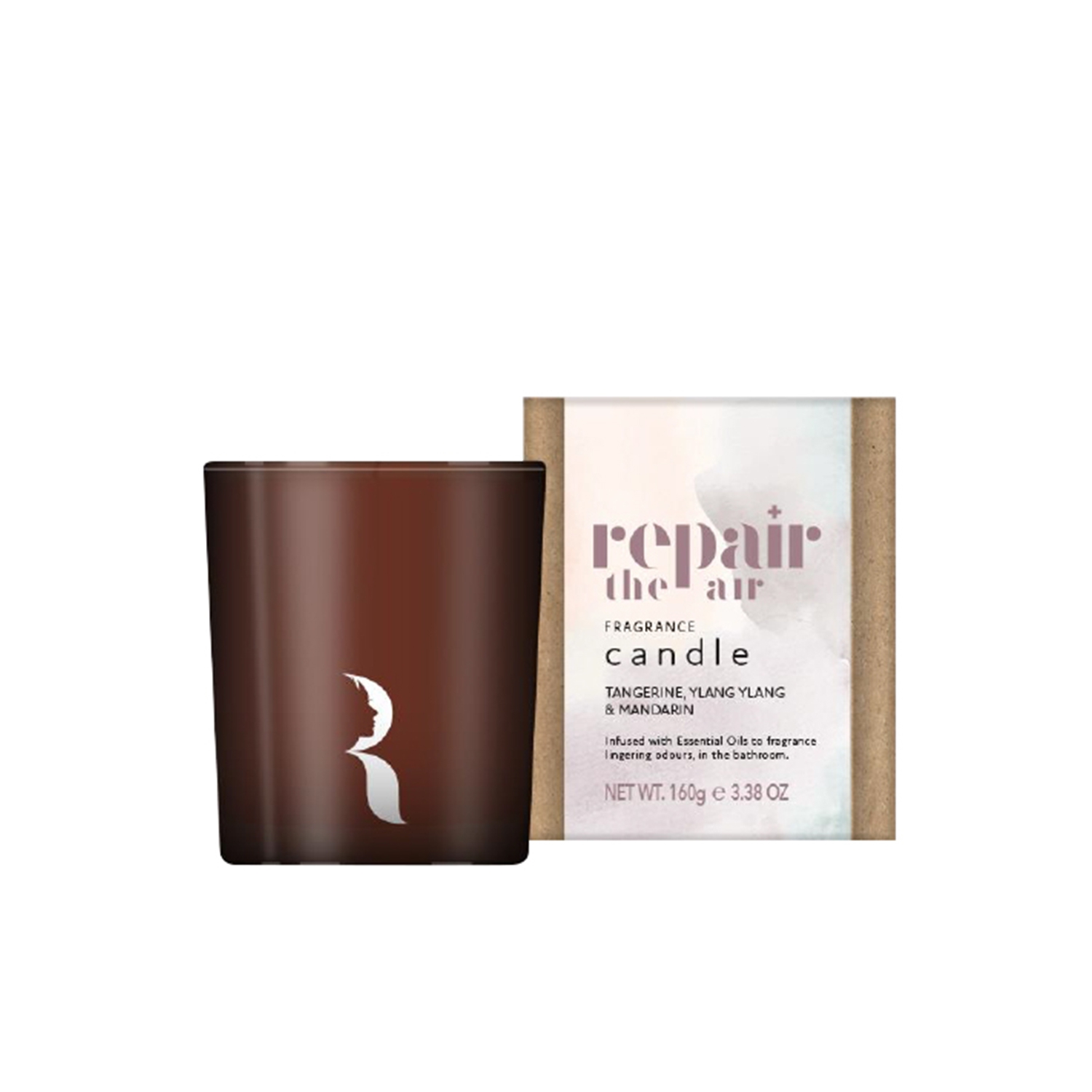 Repair the Air Duftkerze, 160 g im Glas - Tangerine, Ylang Ylang & Mandarine Repair the Air Duftkerze, 160 g im Glas - Tangerine, Ylang Ylang & Mandarine