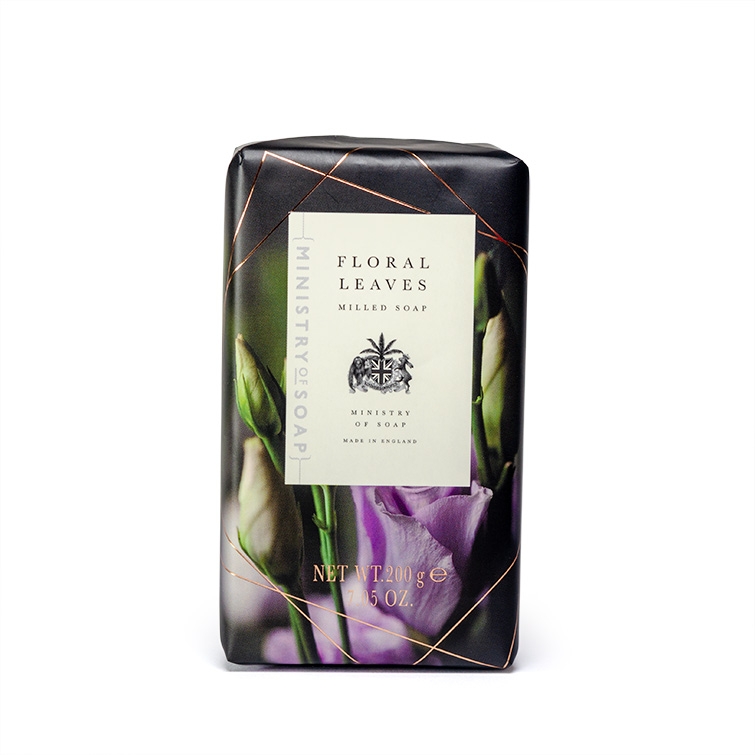 Floral Leaves - Dark Floral Soap - Duftseife